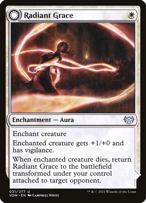 Innistrad: Crimson Vow - 31 - Radiant Grace // Radiant Restraints - Uncommon - C - Non-foil