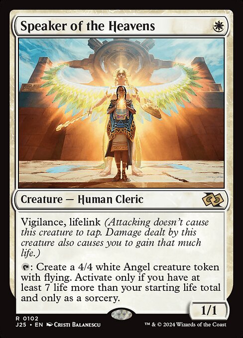 Foundations Jumpstart - 102 - Speaker of the Heavens - Rare - W - Non-foil