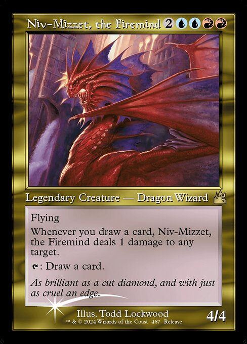 Ravnica Remastered - 467 - Niv-Mizzet, the Firemind - Rare - UR - Foil