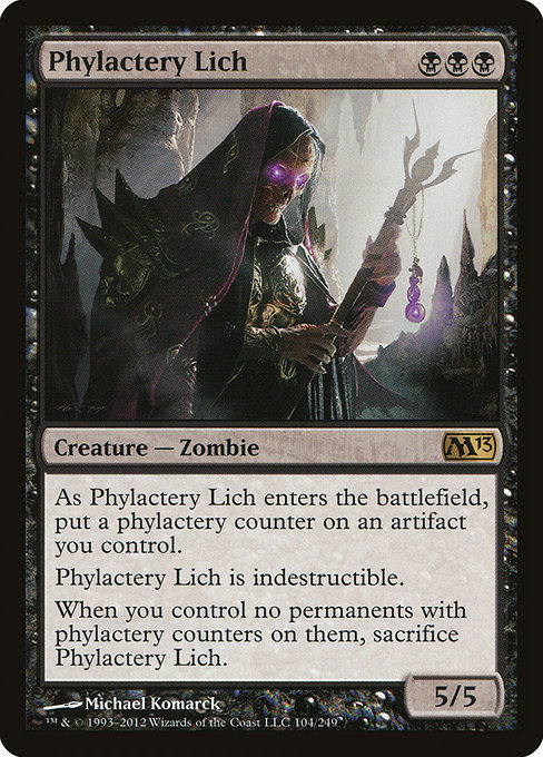 Magic 2013 - 104 - Phylactery Lich - Rare - B - Non-foil