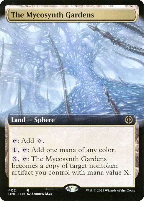 Phyrexia: All Will Be One - 402 - The Mycosynth Gardens - Rare - C - Foil