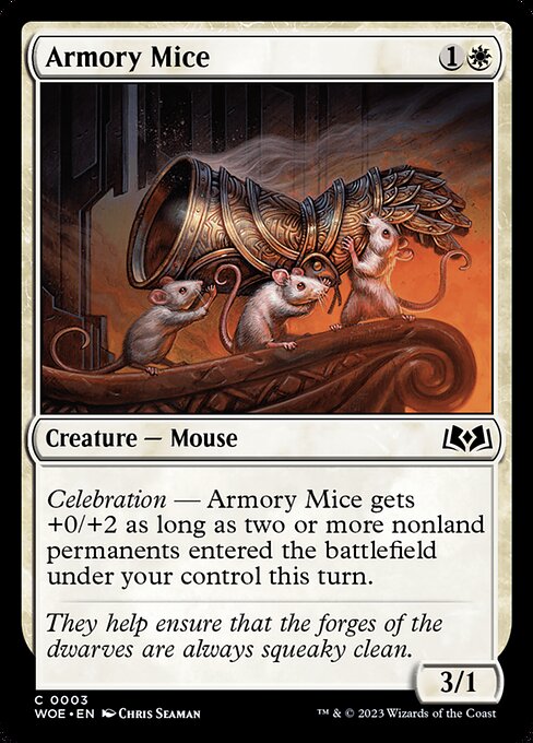 Wilds of Eldraine - 3 - Armory Mice - Common - W - Non-foil