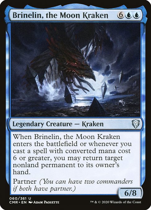 Commander Legends - 60 - Brinelin, the Moon Kraken - Uncommon - U - Non-foil