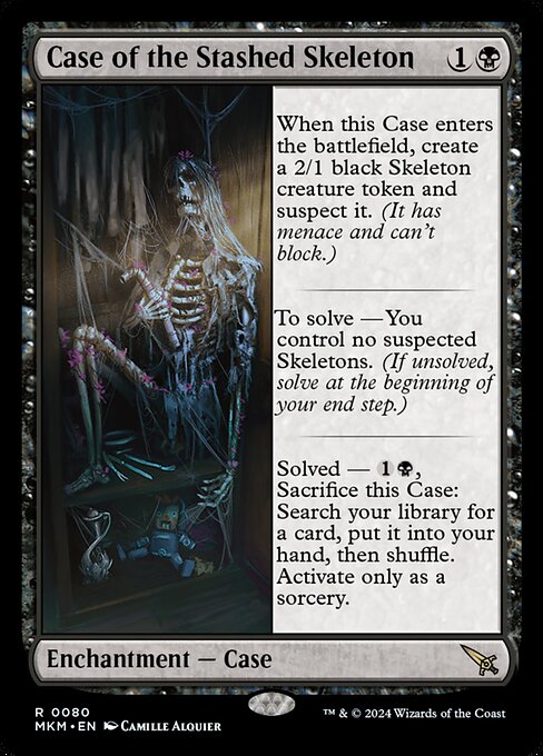 Murders at Karlov Manor - 80 - Case of the Stashed Skeleton - Rare - B - Non-foil