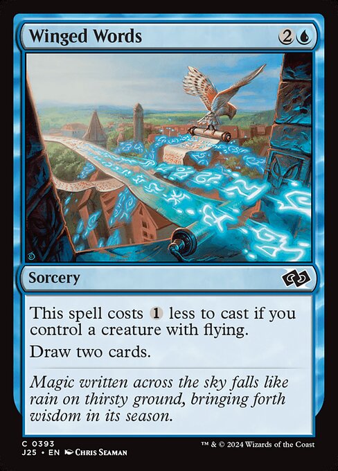 Foundations Jumpstart - 393 - Winged Words - Common - U - Non-foil