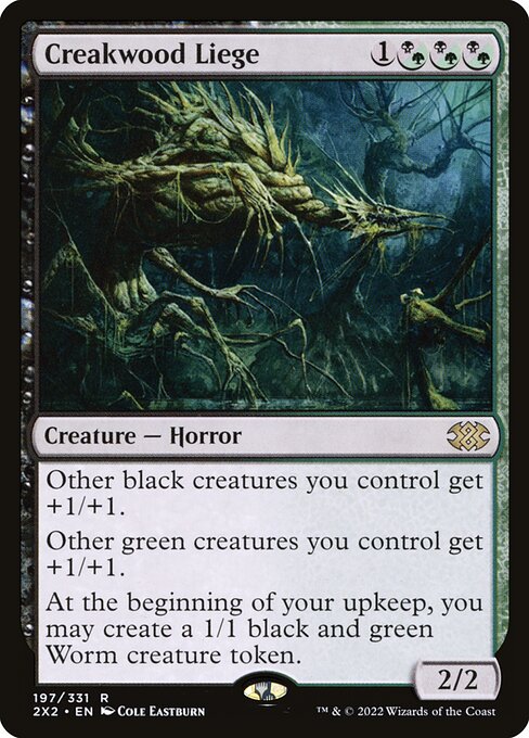 Double Masters 2022 - 197 - Creakwood Liege - Rare - BG - Foil