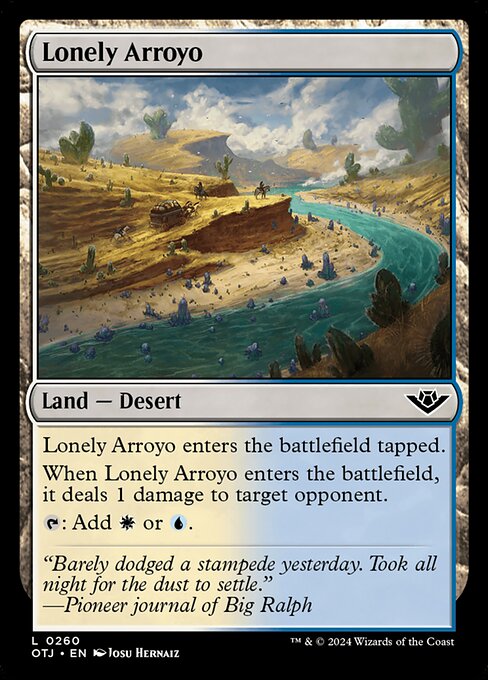 Outlaws of Thunder Junction - 260 - Lonely Arroyo - Common - C - Non-foil