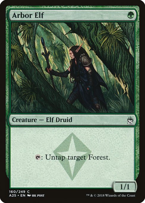Masters 25 - 160 - Arbor Elf - Common - G - Foil