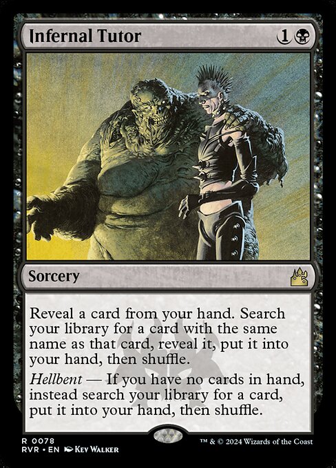 Ravnica Remastered - 78 - Infernal Tutor - Rare - B - Non-foil