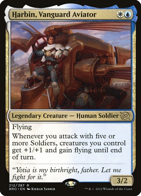 The Brothers' War - 212 - Harbin, Vanguard Aviator - Rare - WU - Foil