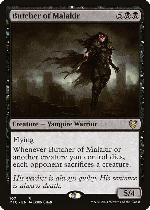 Midnight Hunt Commander - 107 - Butcher of Malakir - Rare - B - Non-foil