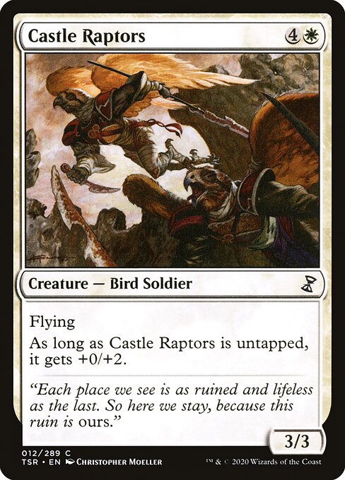 Time Spiral Remastered - 12 - Castle Raptors - Common - W - Non-foil