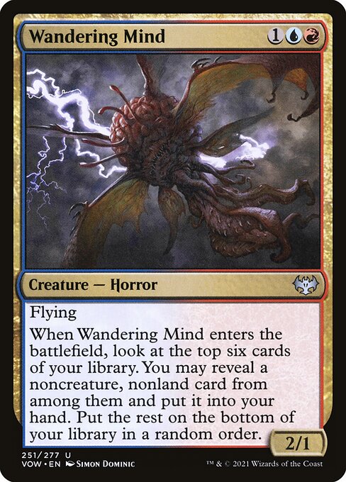 Innistrad: Crimson Vow - 251 - Wandering Mind - Uncommon - UR - Non-foil