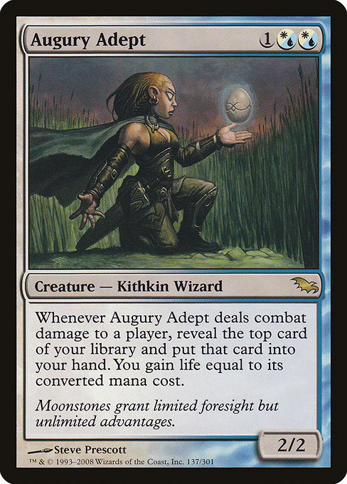 Shadowmoor - 137 - Augury Adept - Rare - WU - Non-foil
