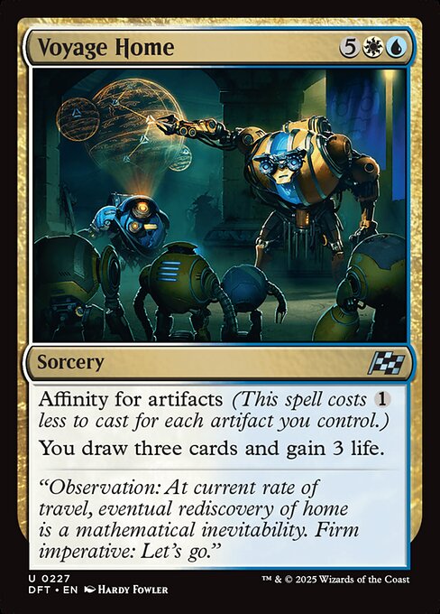 Aetherdrift - 227 - Voyage Home - Uncommon - WU - Non-foil