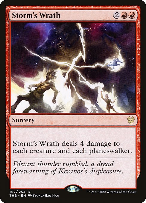 Theros Beyond Death - 157 - Storm's Wrath - Rare - R - Non-foil
