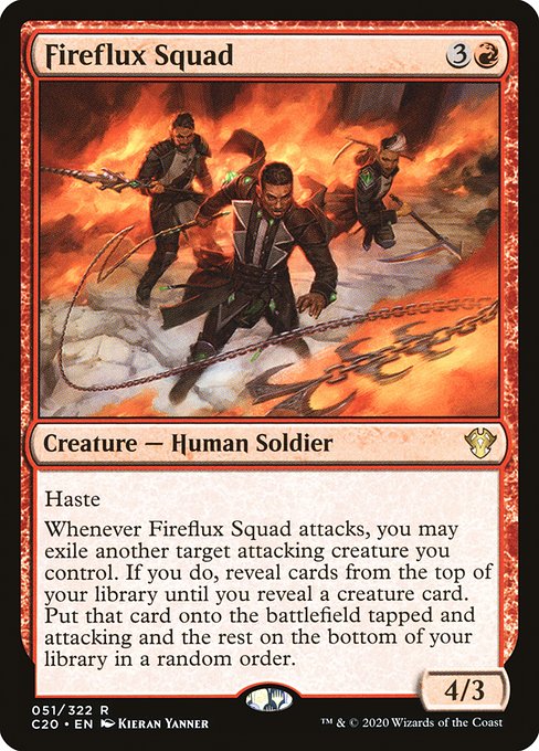 Commander 2020 - 51 - Fireflux Squad - Rare - R - Non-foil
