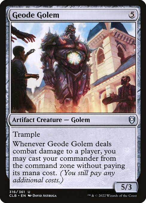 Commander Legends: Battle for Baldur's Gate - 316 - Geode Golem - Uncommon - C - Non-foil