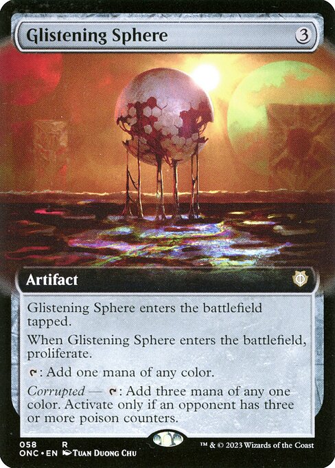 Phyrexia: All Will Be One Commander - 58 - Glistening Sphere - Rare - C - Non-foil