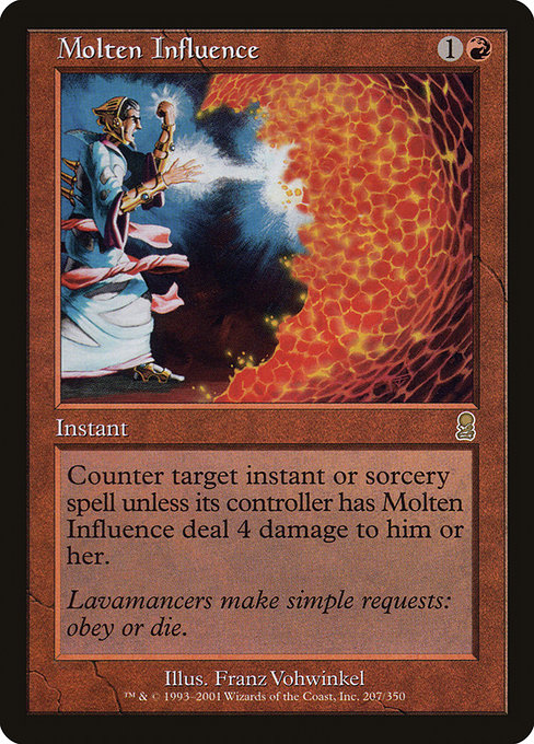 Odyssey - 207 - Molten Influence - Rare - R - Non-foil