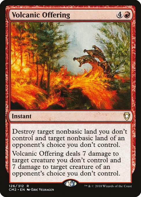 Commander Anthology Volume II - 126 - Volcanic Offering - Rare - R - Non-foil