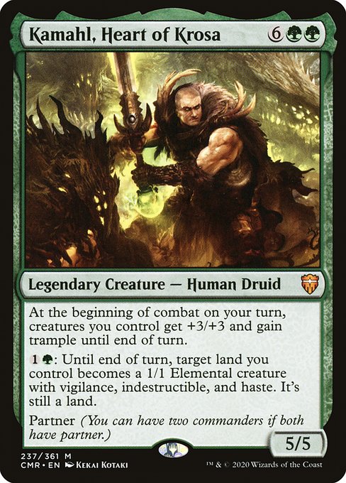 Commander Legends - 237 - Kamahl, Heart of Krosa - Mythic - G - Foil