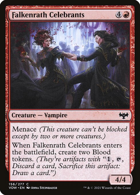 Innistrad: Crimson Vow - 156 - Falkenrath Celebrants - Common - R - Non-foil
