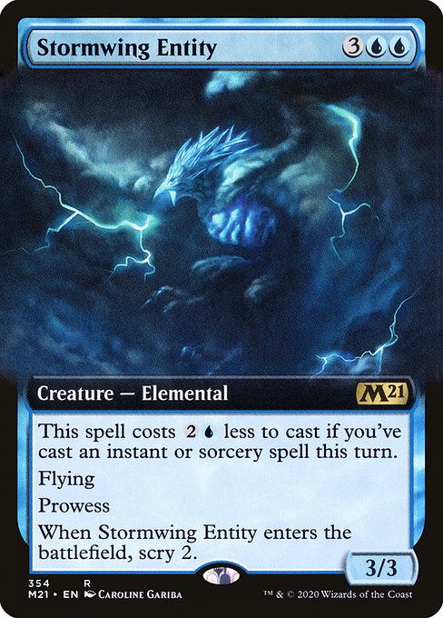 Core Set 2021 - 354 - Stormwing Entity - Rare - U - Foil