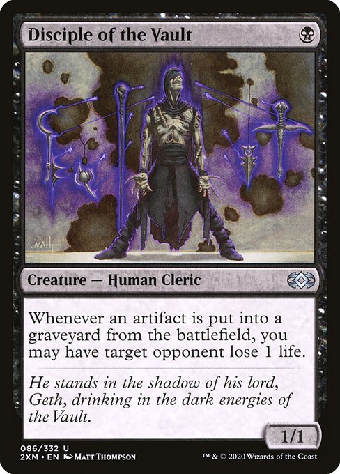 Double Masters - 86 - Disciple of the Vault - Uncommon - B - Non-foil