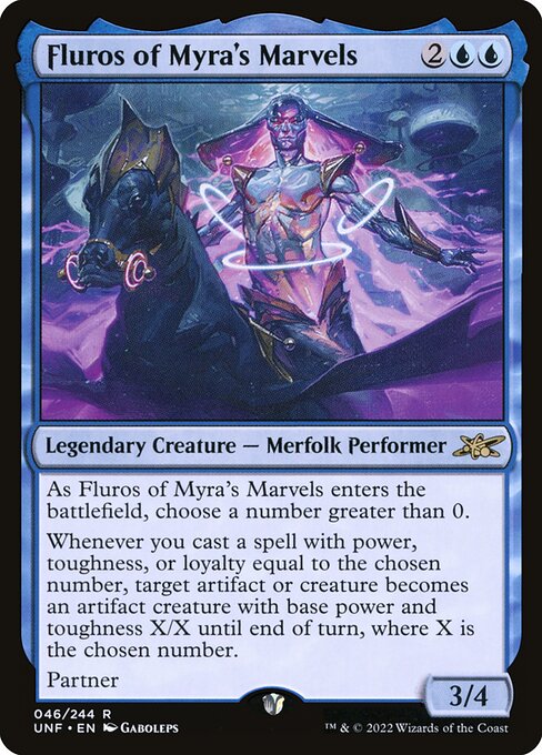 Unfinity - 46 - Fluros of Myra's Marvels - Rare - U - Foil