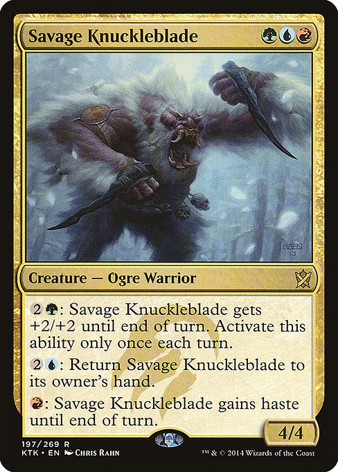 Khans of Tarkir - 197 - Savage Knuckleblade - Rare - Multi - Non-foil