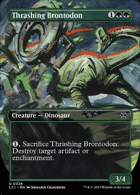 The Lost Caverns of Ixalan - 329 - Thrashing Brontodon - Uncommon - G - Non-foil