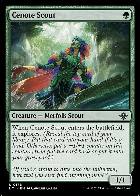 The Lost Caverns of Ixalan - 178 - Cenote Scout - Uncommon - G - Non-foil