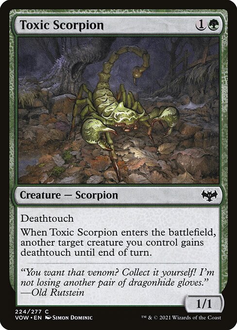 Innistrad: Crimson Vow - 224 - Toxic Scorpion - Common - G - Non-foil