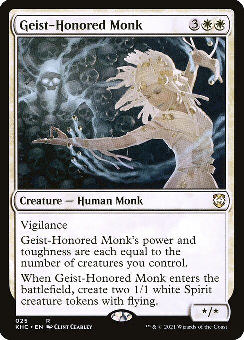 Kaldheim Commander - 25 - Geist-Honored Monk - Rare - W - Non-foil