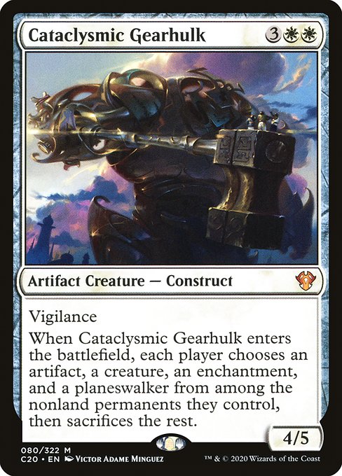 Commander 2020 - 80 - Cataclysmic Gearhulk - Mythic - W - Non-foil
