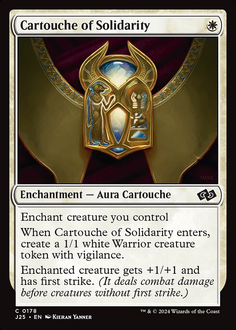 Foundations Jumpstart - 178 - Cartouche of Solidarity - Common - W - Non-foil
