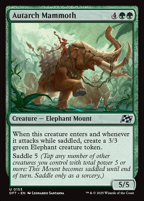 Aetherdrift - 153 - Autarch Mammoth - Uncommon - G - Foil