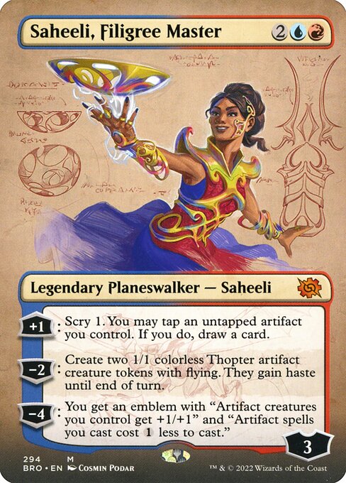 The Brothers' War - 294 - Saheeli, Filigree Master - Mythic - UR - Foil