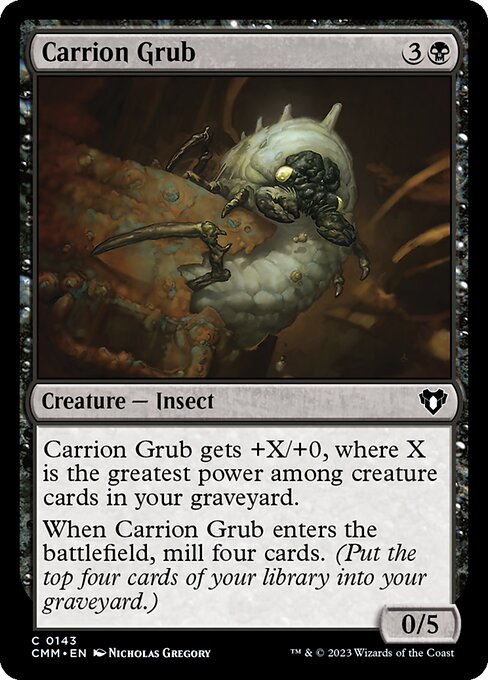 Commander Masters - 143 - Carrion Grub - Common - B - Non-foil
