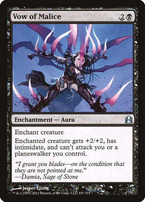 Commander 2011 - 107 - Vow of Malice - Uncommon - B - Non-foil