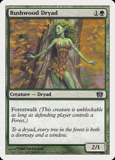Eighth Edition - 278 - Rushwood Dryad - Common - G - Non-foil