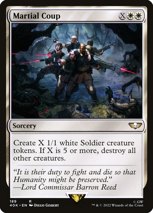 Warhammer 40,000 Commander - 189 - Martial Coup - Rare - W - Non-foil