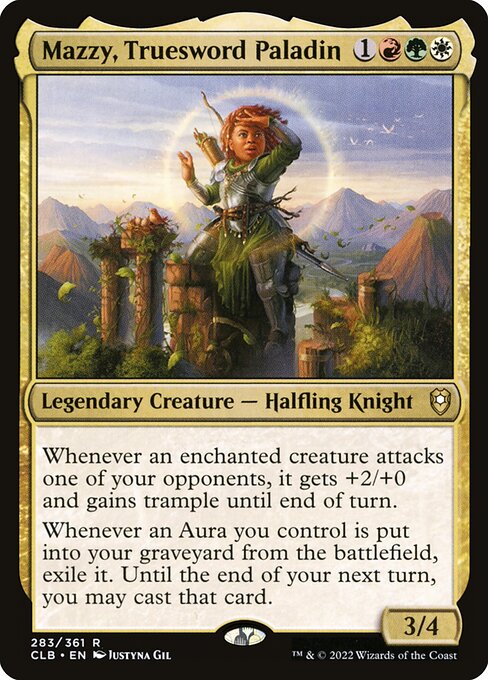 Commander Legends: Battle for Baldur's Gate - 283 - Mazzy, Truesword Paladin - Rare - Multi - Non-foil