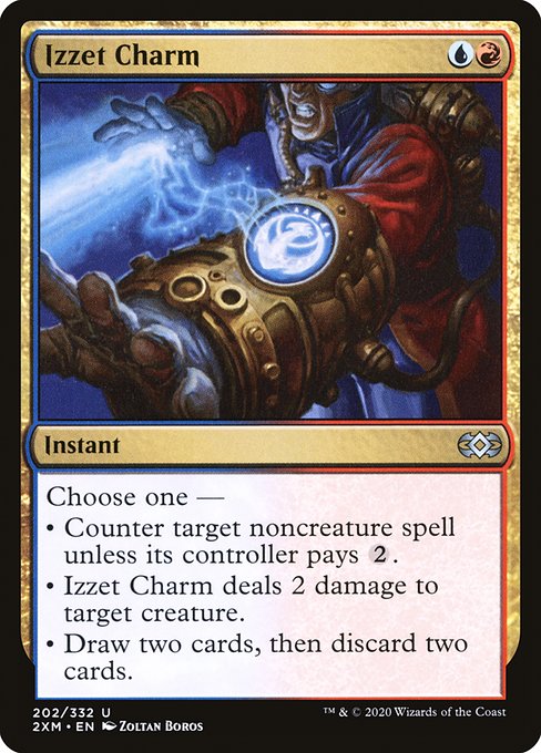 Double Masters - 202 - Izzet Charm - Uncommon - UR - Foil