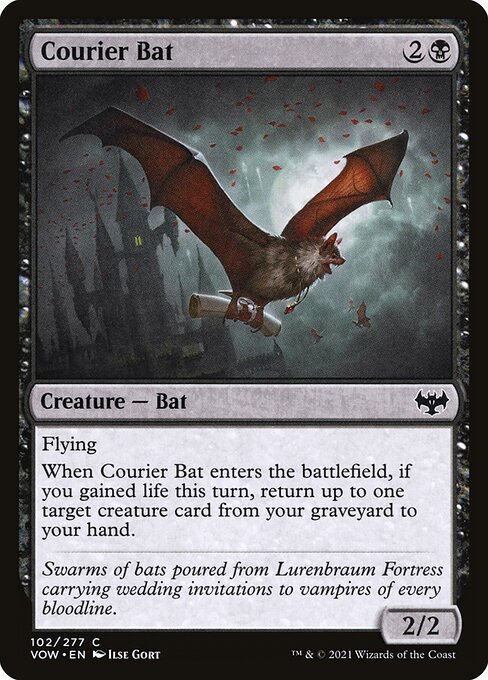 Innistrad: Crimson Vow - 102 - Courier Bat - Common - B - Non-foil