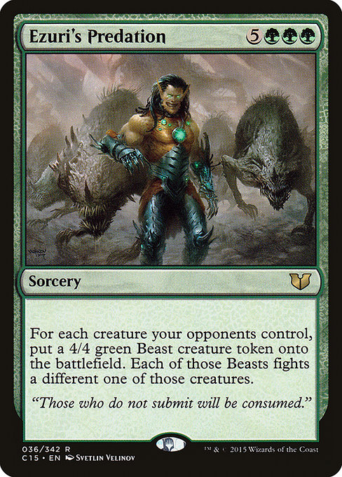 Commander 2015 - 36 - Ezuri's Predation - Rare - G - Non-foil