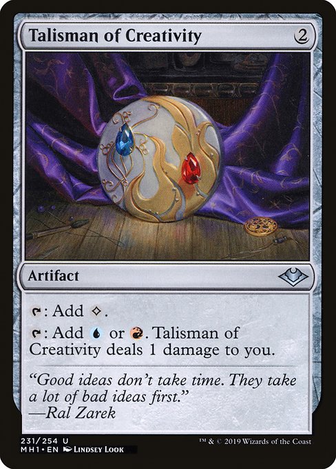 Modern Horizons - 231 - Talisman of Creativity - Uncommon - C - Non-foil