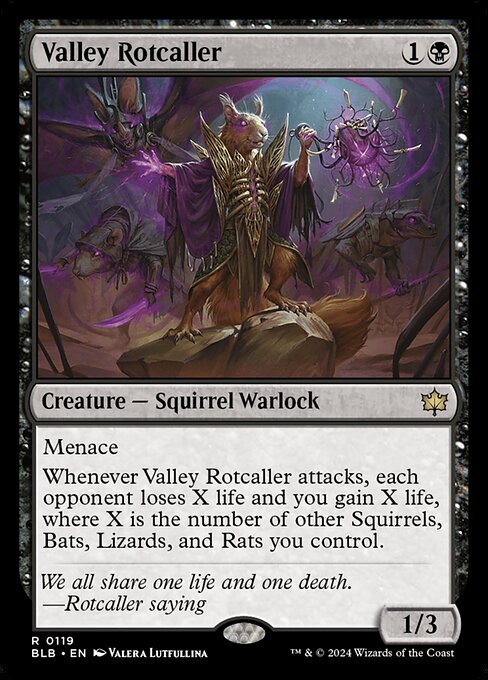 Bloomburrow - 119 - Valley Rotcaller - Rare - B - Non-foil