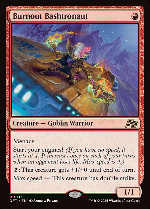 Aetherdrift - 115 - Burnout Bashtronaut - Rare - R - Non-foil